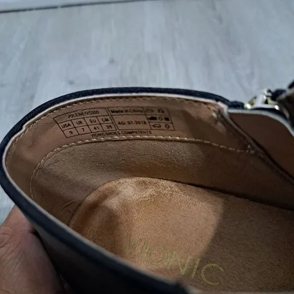 Vionic Jolene Ankle Bootie Black Leather Zip Up Size 9 - Picture 5 of 16